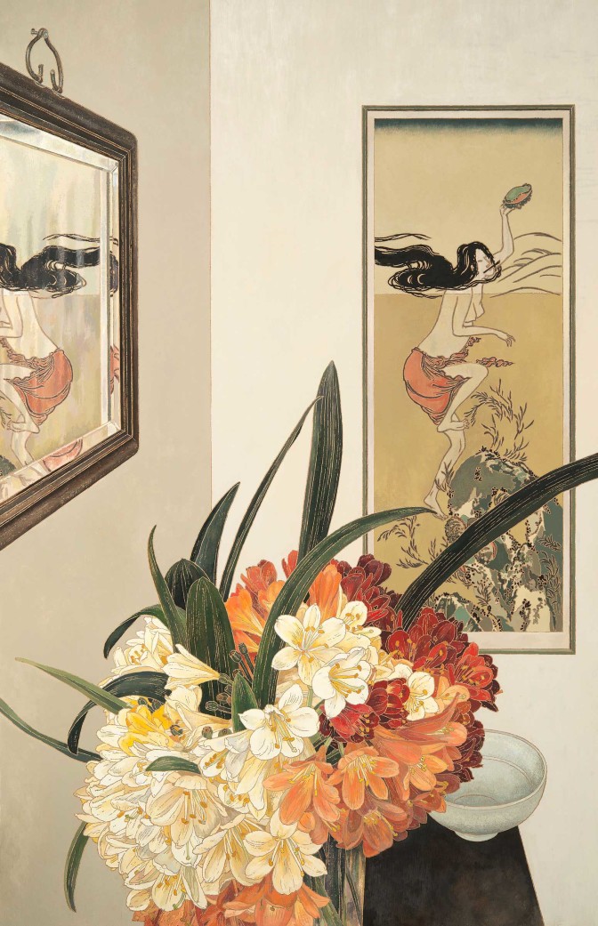 Japanese Print and Clivias
